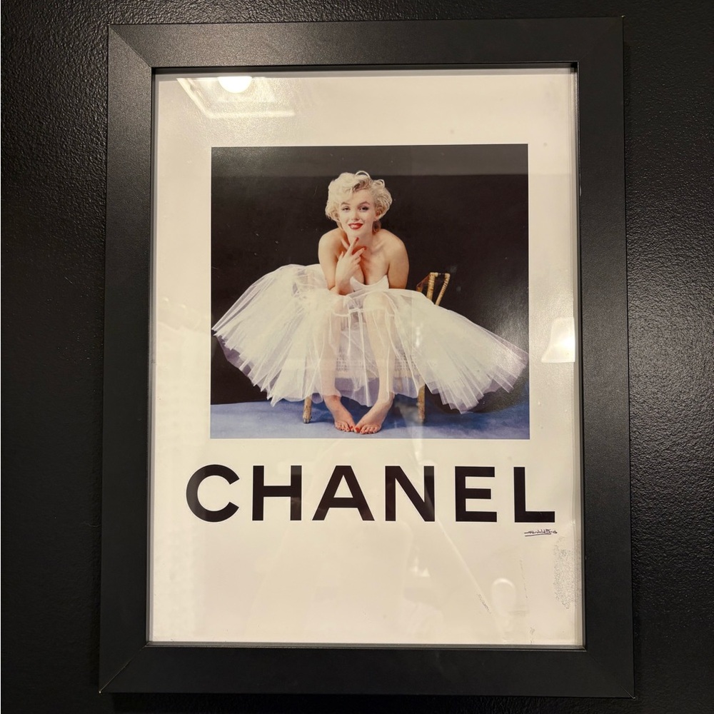 CHANEL Black and White Framed Art Print